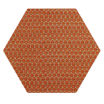 ORANGE DOT HEXAGON • Dots 03