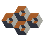 CUBE CUT No2 • four panels