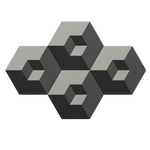 CUBE CUT No3 • four panels