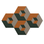 CUBE CUT No4 • four panels