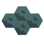 CUBE CUT No5 • four panels