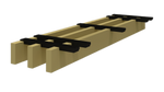 3BLADE™ Solid Wood Baffle • European Beech • RAL Natural Yellow