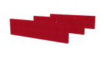 Linea™ Fabric Acoustic Baffle • Spock 08 • Candy Red