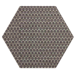 AUBERGINE DOT HEXAGON • Dots 09 