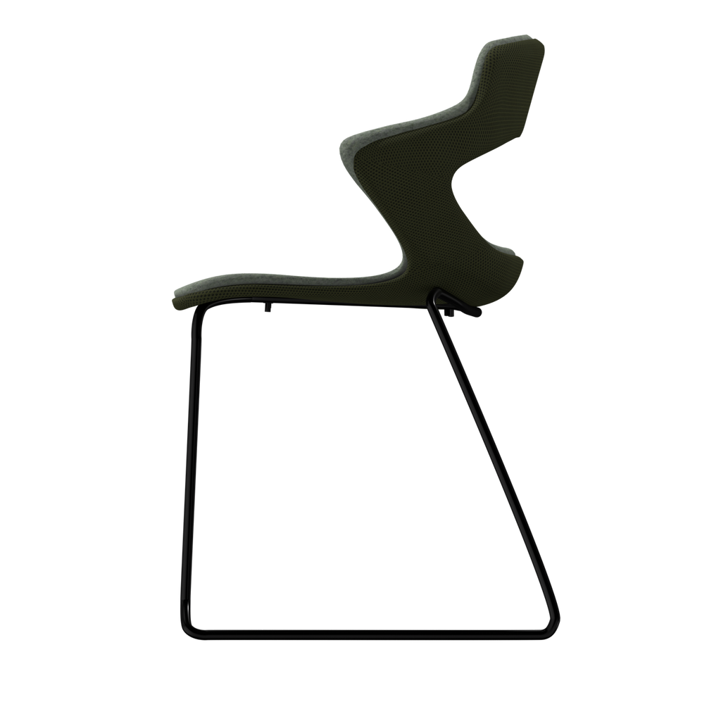 JUNIPER VIBE-M • Black Sled Legs • exterior fabric Spock 11 • interior fabric Softy 09