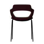 BORDEAUX VIBE-M • Black Pencil Legs • exterior fabric Spock 09 • interior fabric Softy 09