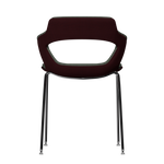 BORDEAUX VIBE-M • Chrome Pencil Legs • exterior fabric Spock 09 • interior fabric Softy 09