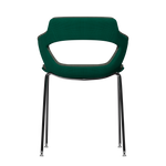 TURQUOISE VIBE-M • Chrome Pencil Legs • exterior fabric Spock 12 • interior fabric Softy 09