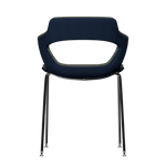 ROYAL BLUE VIBE-M • Chrome Pencil Legs • exterior fabric Spock 14 • interior fabric Softy 09