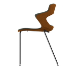 HONEY VIBE-M • Chrome Pencil Legs • exterior fabric Spock 05 • interior fabric Softy 09