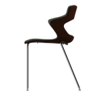 COFFEE VIBE-M • Chrome Pencil Legs • exterior fabric Spock 06 • interior fabric Softy 09