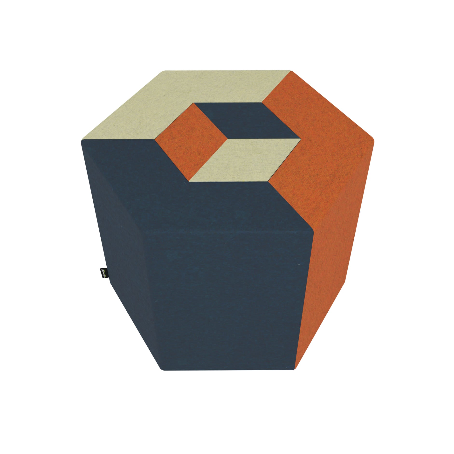 Cube Cut Pouf No.3