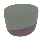VIOLET ZONE POUF • top fabric Softy 09 • bottom fabric Spock 10