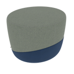 ROYAL BLUE ZONE POUF • top fabric Softy 09 • bottom fabric Spock 14