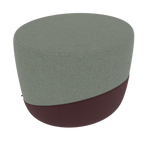 BORDEAUX ZONE POUF • top fabric Softy 09 • bottom fabric Spock 09