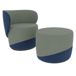 ROYAL BLUE NEST WITH POUF