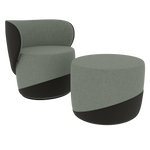 GRAPHITE NEST WITH POUF