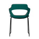 TURQUOISE VIBE-M • Black Sled Legs • exterior fabric Spock 12 • interior fabric Softy 09