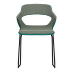 TURQUOISE VIBE-M • Black Sled Legs • exterior fabric Spock 12 • interior fabric Softy 09