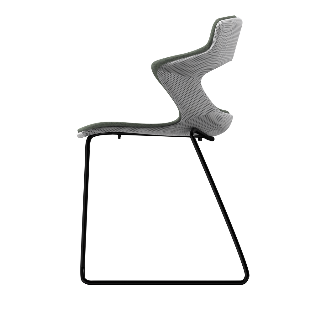 SNOW VIBE-M • Black Sled Legs •  exterior fabric Spock 01 • interior fabric Softy 09