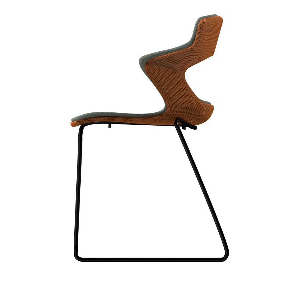HONEY VIBE-M • Black Sled Legs • exterior fabric Spock 05 • interior fabric Softy 09