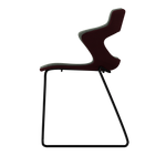 BORDEAUX VIBE-M • Black Sled Legs • exterior fabric Spock 09 • interior fabric Softy 09