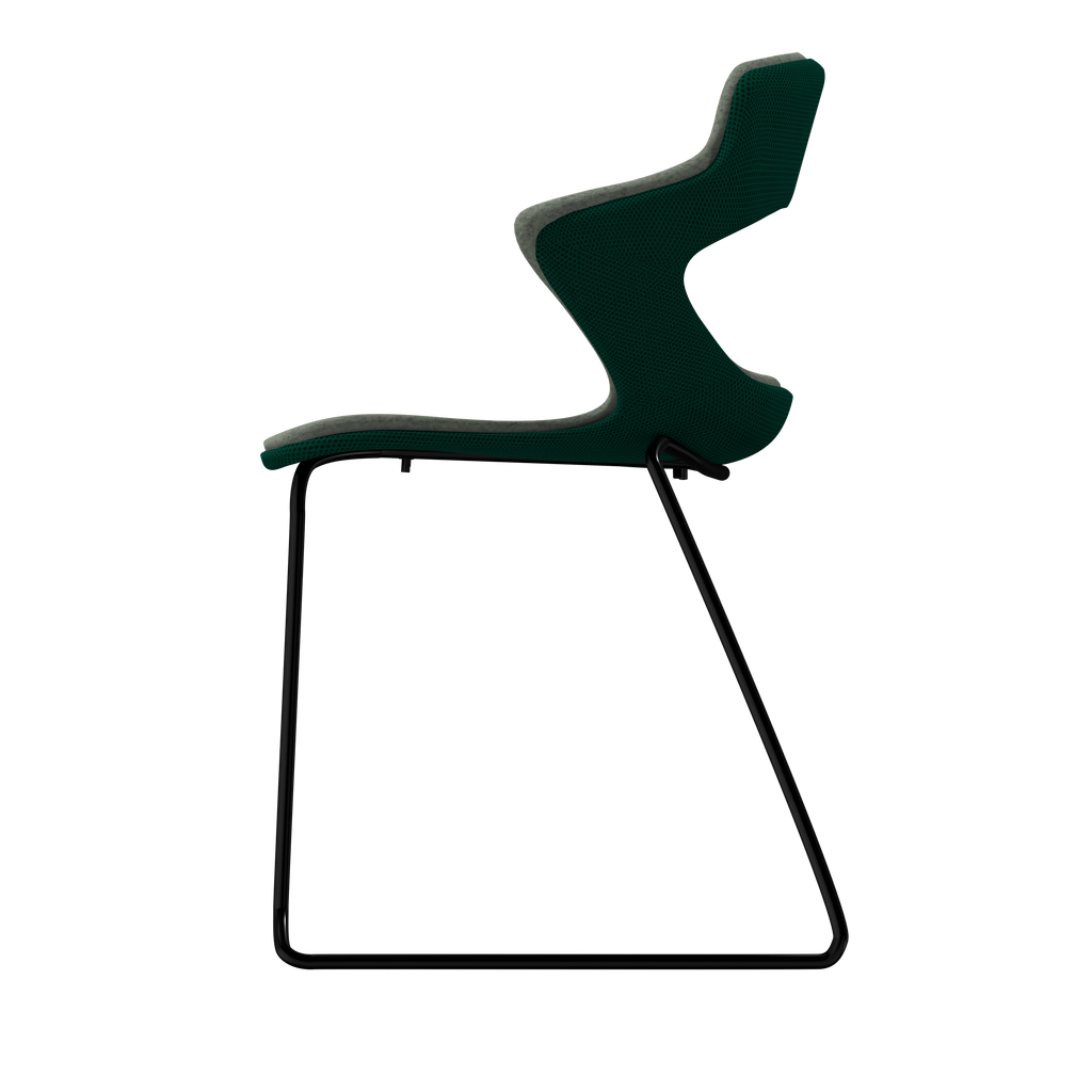 RIVER VIBE-M • Black Sled Legs • exterior fabric Spock 13 • interior fabric Softy 09
