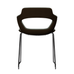 COFFEE VIBE-M • Chrome Sled Legs • exterior fabric Spock 06 • interior fabric Softy 09