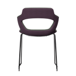VIOLET VIBE-M • Chrome Sled Legs • exterior fabric Spock 10 • interior fabric Softy 09