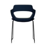 ROYAL BLUE VIBE-M • Chrome Sled Legs • exterior fabric Spock 14 • interior fabric Softy 09