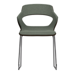 COFFEE VIBE-M • Chrome Sled Legs • exterior fabric Spock 06 • interior fabric Softy 09