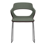 BORDEAUX VIBE-M • Chrome Sled Legs • exterior fabric Spock 09 • interior fabric Softy 09