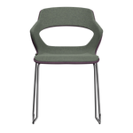 VIOLET VIBE-M • Chrome Sled Legs • exterior fabric Spock 10 • interior fabric Softy 09