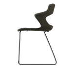 CEDAR VIBE-M • Chrome Sled Legs • exterior fabric Spock 03 • interior fabric Softy 09