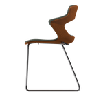 HONEY VIBE-M •Chrome Sled Legs • exterior fabric Spock 05 • interior fabric Softy 09