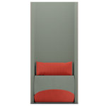 CORAL ORANGE ZONE • exterior & cushion fabric Spock 07 • interior fabric Softy 09