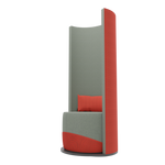 CORAL ORANGE ZONE • exterior & cushion fabric Spock 07 • interior fabric Softy 09